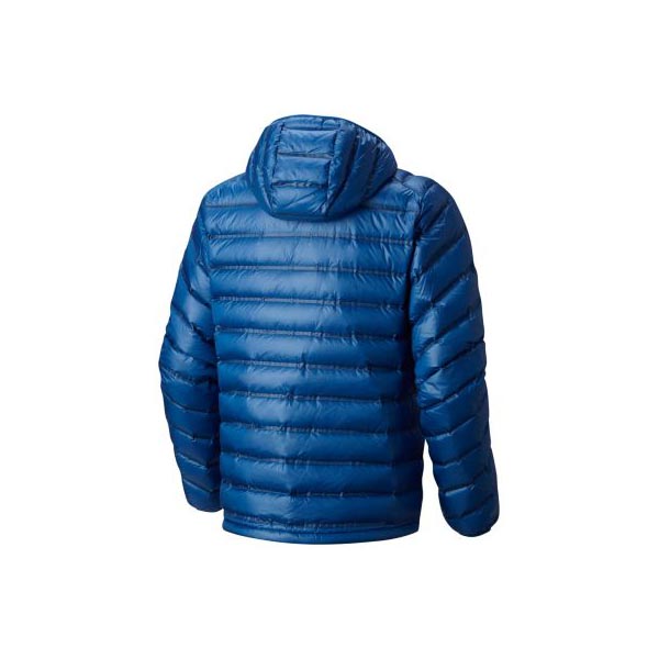 Men Mountain Hardwear StretchDown™ RS Hooded Jacket Nightfall Blue Outlet Online