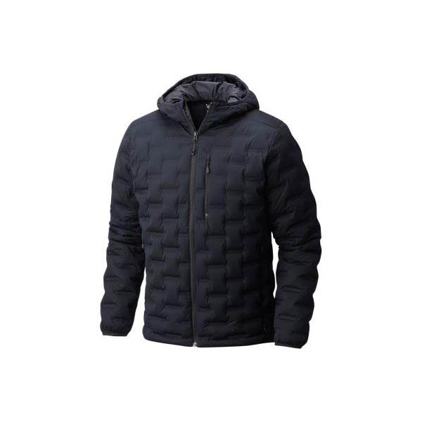 Men Mountain Hardwear StretchDown™ DS Hooded Jacket Black Outlet Online