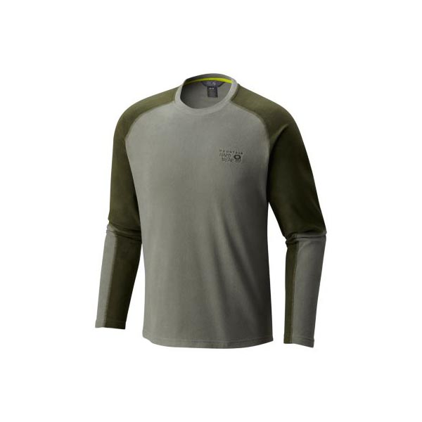 Men Mountain Hardwear Microchill™ Lite Long Sleeve Crew Green Fade Outlet Online