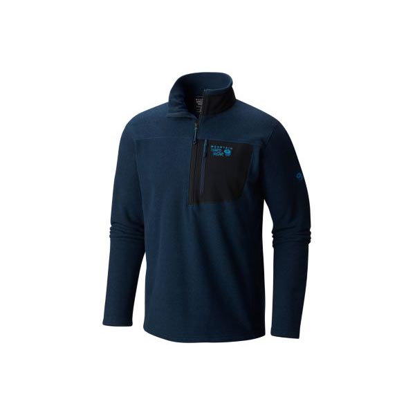 Men Mountain Hardwear Toasty Twill™ Fleece 1/2 Zip Hardwear Navy Outlet Online