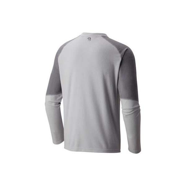 Men Mountain Hardwear Microchill™ Lite Long Sleeve Crew Grey Ice Outlet Online