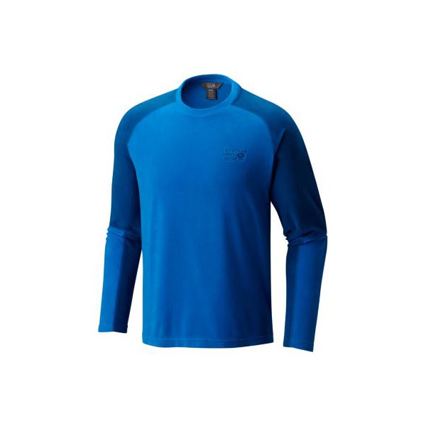Men Mountain Hardwear Microchill™ Lite Long Sleeve Crew Altitude Blue Outlet Online