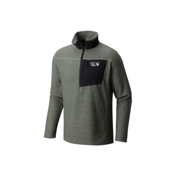 Men Mountain Hardwear Toasty Twill™ Fleece 1/2 Zip Green Fade Outlet Online