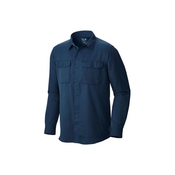 Men Mountain Hardwear Canyon™ Long Sleeve Shirt Hardwear Navy Outlet Online