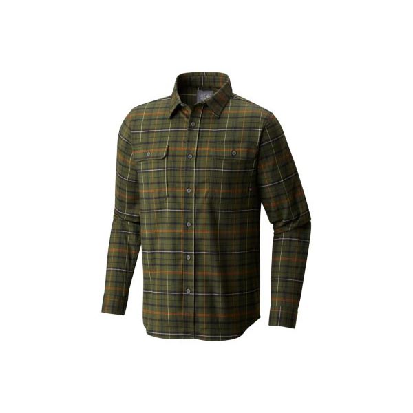 Men Mountain Hardwear Stretchstone™ Long Sleeve Shirt Surplus Green Outlet Online