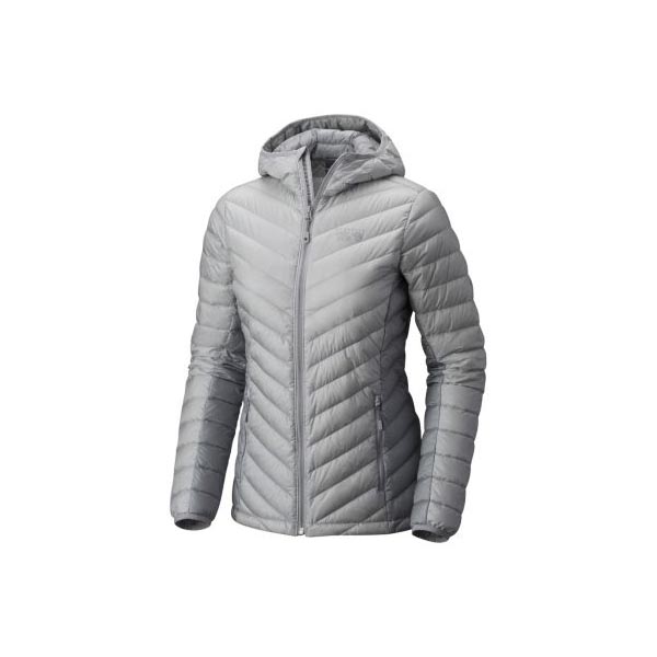 Women Mountain Hardwear Micro Ratio™ Hooded Down Jacket Grey Ice, Steam Outlet Online