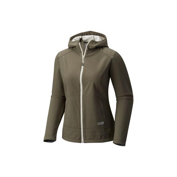 Women Mountain Hardwear North Landing™ Hooded Jacket Stone Green Outlet Online