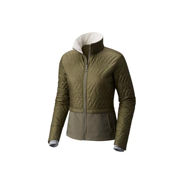 Women Mountain Hardwear Trekkin™ Hybrid Jacket Stone Green Outlet Online