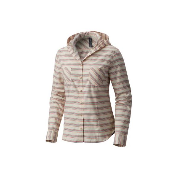Women Mountain Hardwear Acadia Stretch™ Hooded Long Sleeve Shirt Cotton Outlet Online