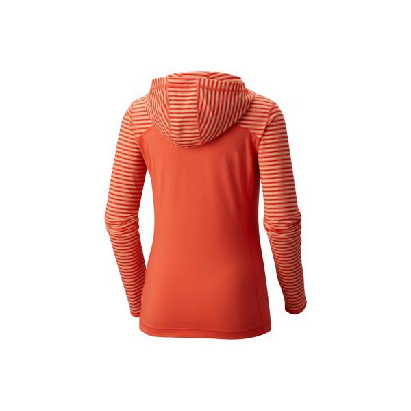 Women Mountain Hardwear Butterlicious™ Long Sleeve Hoody Bright Ember Outlet Online