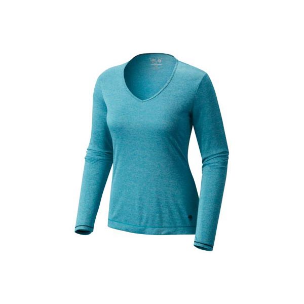 Women Mountain Hardwear Wicked™ Printed Long Sleeve T Heather Sea Level Outlet Online