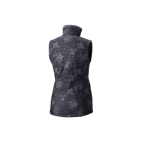 Women Mountain Hardwear Fairlane™ Insulated Vest Black Print, Graphite Outlet Online
